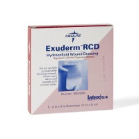 Exuderm RCD Hydrocolloid - DRESSING,EXUDERM,RCD,HYDROCOLD,4"X4" 30080196669640  113037175241